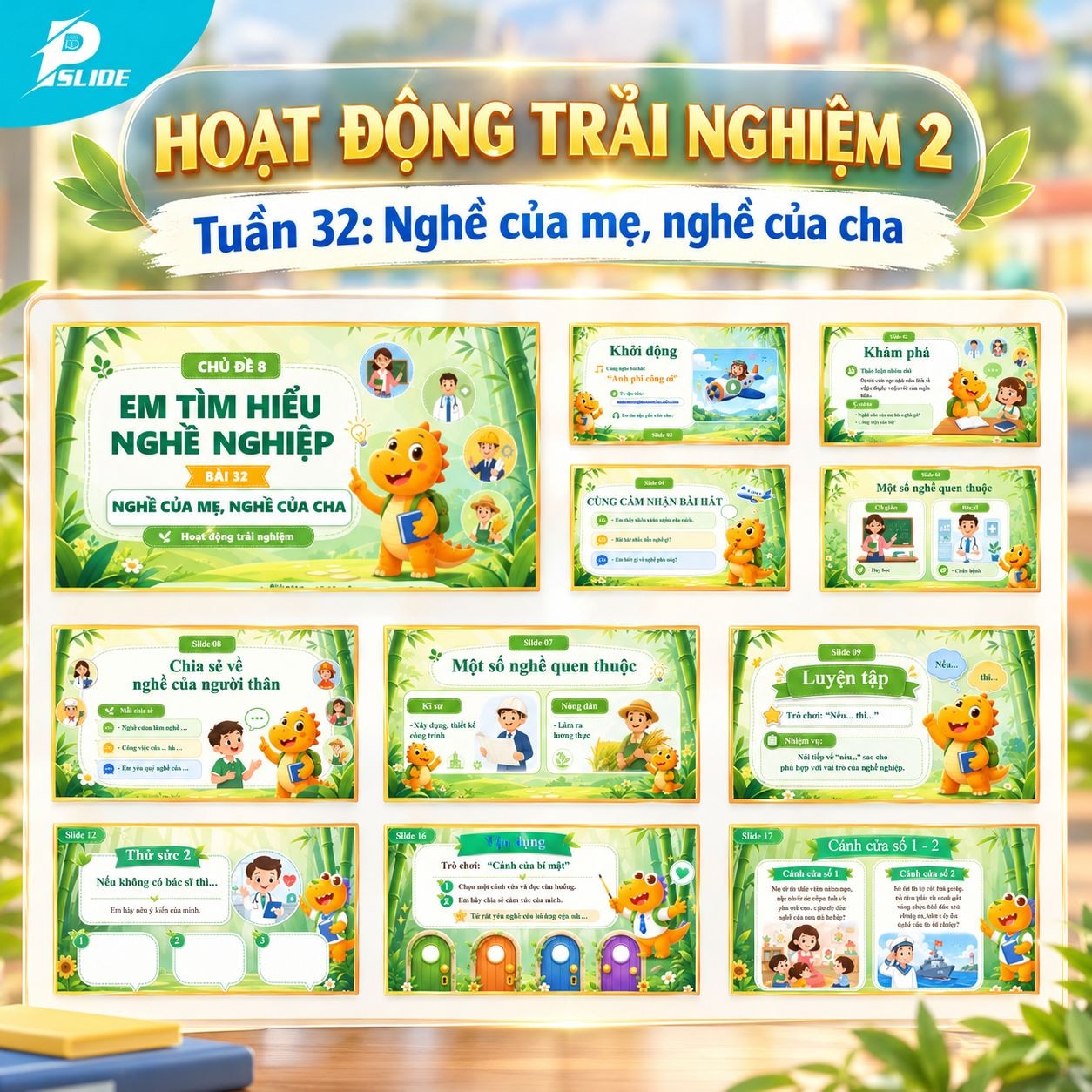 Giáo án Hoạt động trải nghiệm lớp 2 - Tuần 32: Nghề của mẹ, nghề của cha