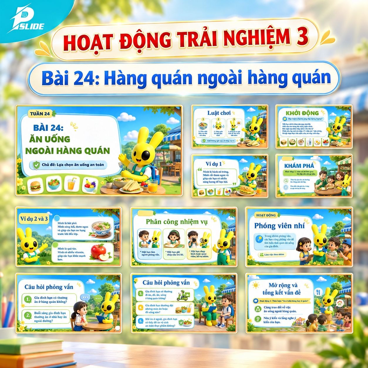 Giáo án Hoạt động trải nghiệm lớp 3 - Bài 24: Hàng quán ngoài hàng quán
