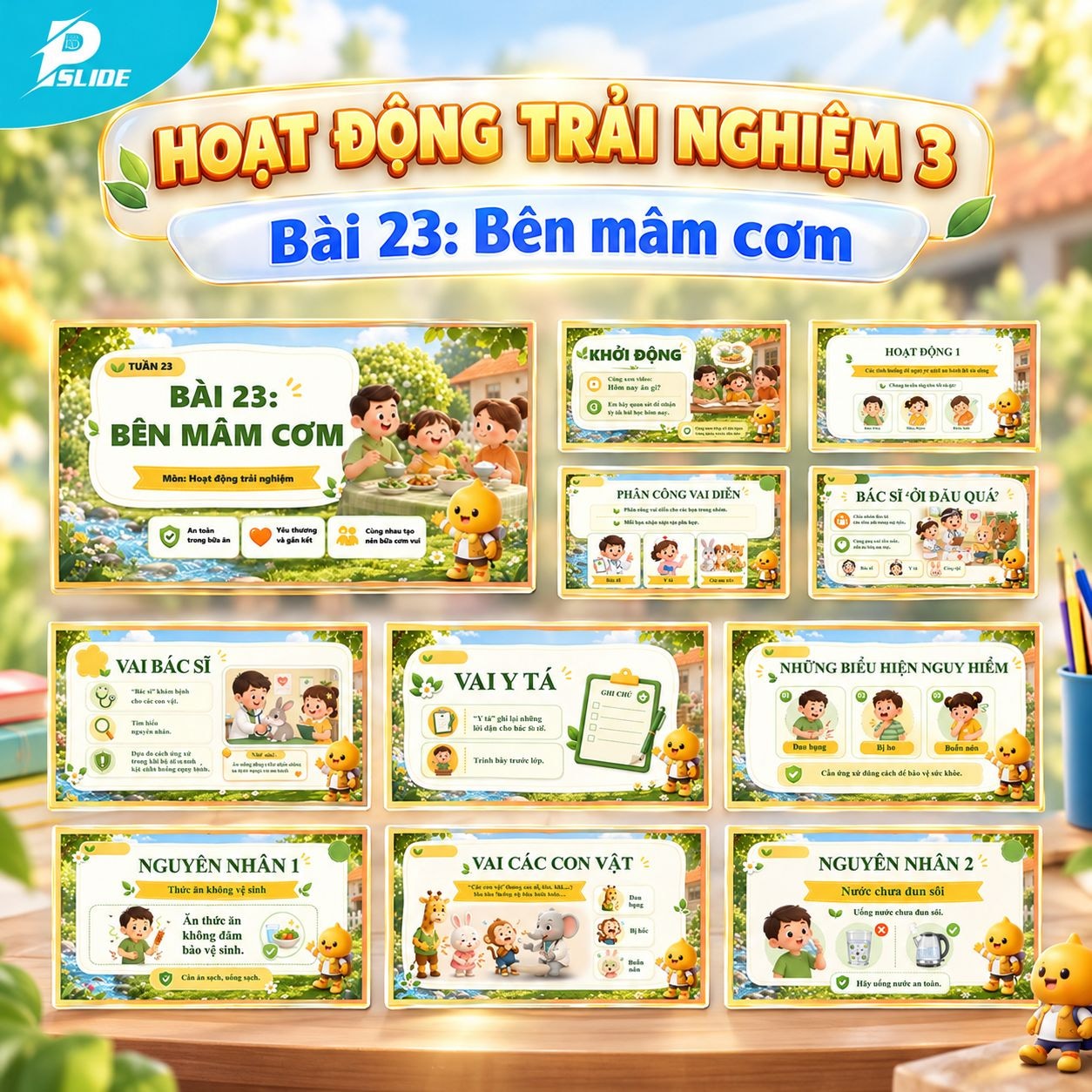 Giáo án Hoạt động trải nghiệm lớp 3 - Bài 23: Bên mâm cơm