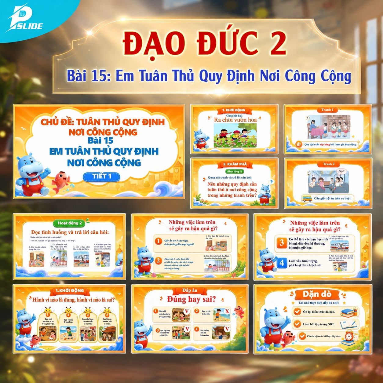 Giáo án Đạo đức lớp 2 - Bài 15: Em Tuân Thủ Quy Định Nơi Công Cộng
