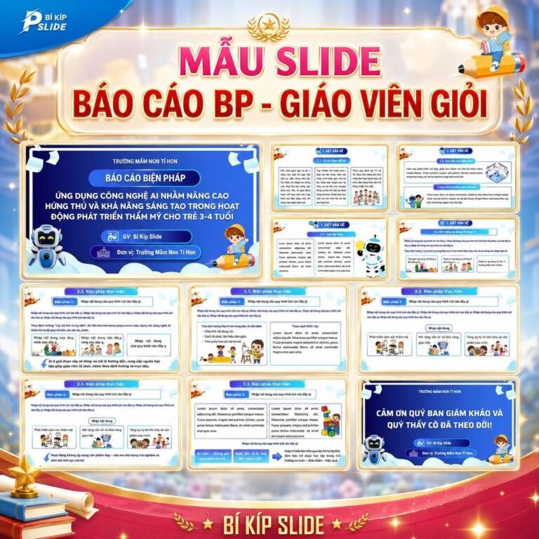 Mẫu Slide Báo Cáo Biện Pháp - Giáo Viên Giỏi (P14)