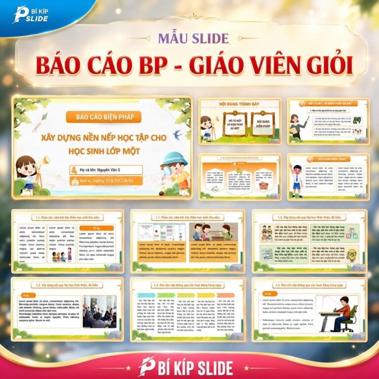 Mẫu Slide Báo Cáo Biện Pháp - Giáo Viên Giỏi (P15)