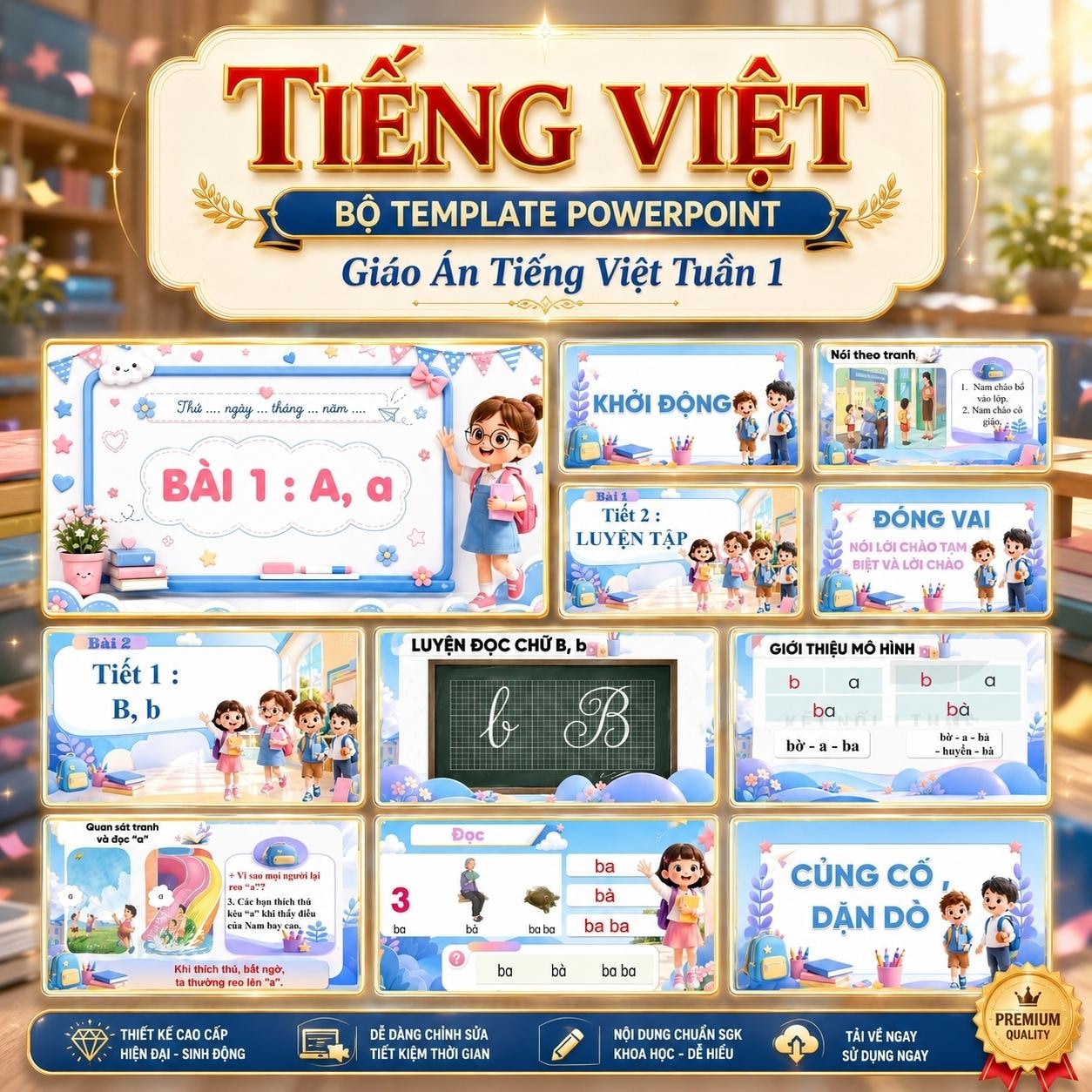 Giáo án Tiếng Việt lớp 1 - Tuần 1