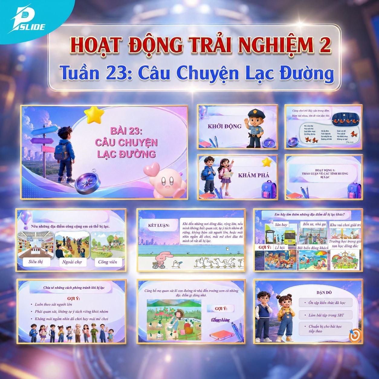 Giáo án Hoạt động trải nghiệm lớp 2 - Tuần 23: Câu chuyện lạc đường