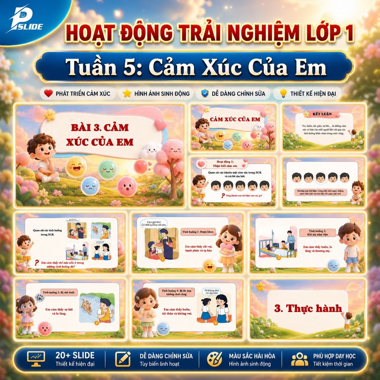 Giáo Án Hoạt Động Trải Nghiệm Lớp 1 - Tuần 5: Cảm Xúc Của Em