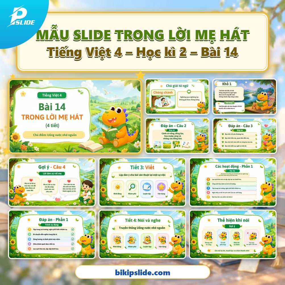 Giáo án Tiếng Việt lớp 4 - Kì 2 - Bài 14: Trong lời mẹ hát