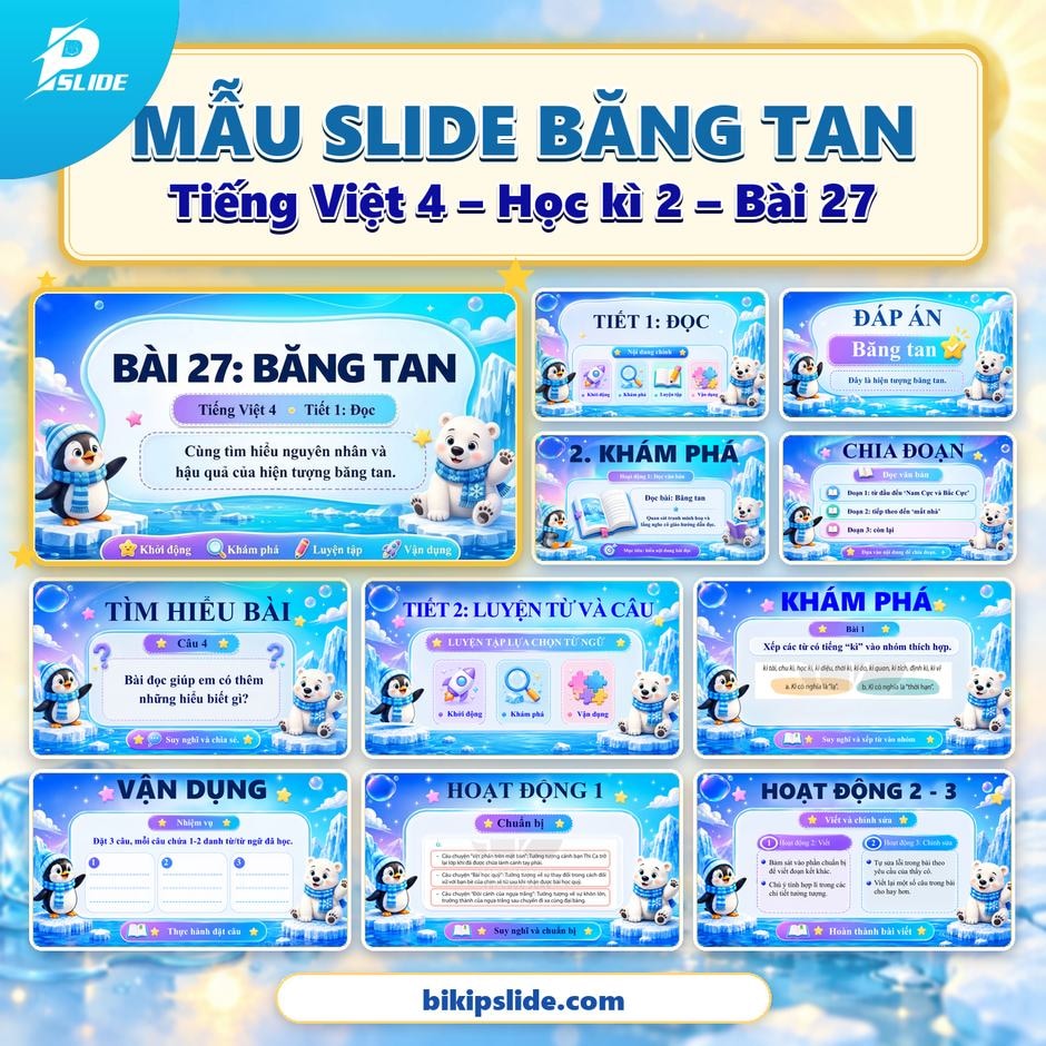 Giáo án Tiếng Việt lớp 4 - Kì 2 - Bài 27: Băng tan
