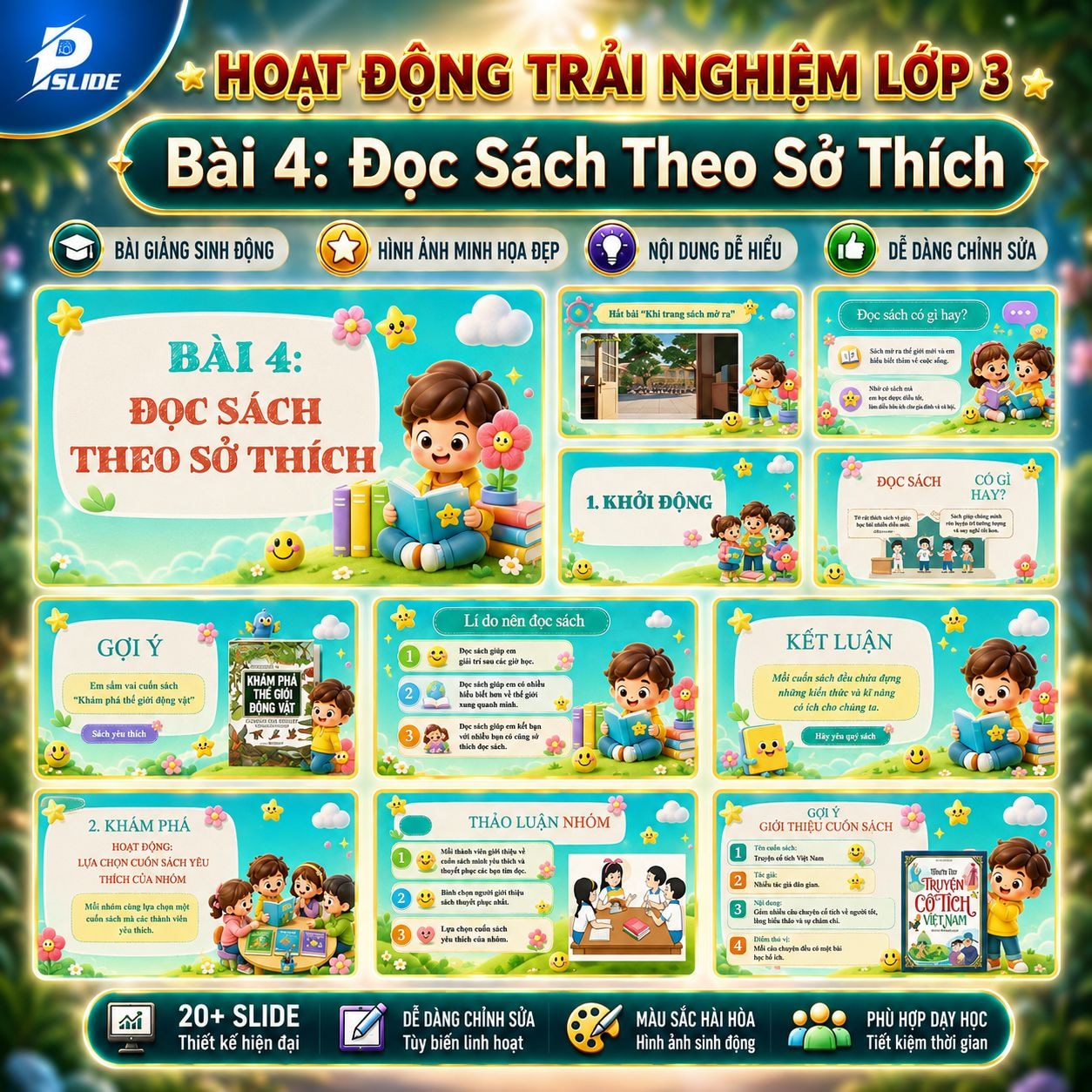 Giáo án Hoạt Động Trải Nhiệm Lớp 3 - Bài 4: Đọc Sách Theo Sở Thích