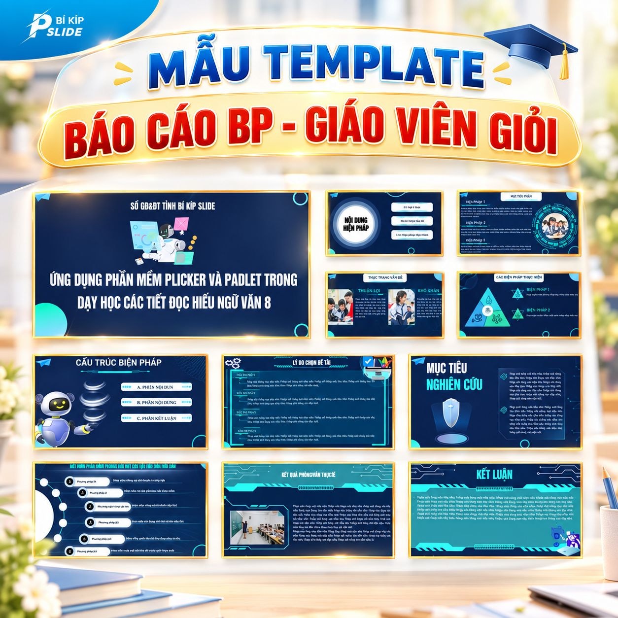 Mẫu Slide Báo Cáo Biện Pháp-Giáo Viên Giỏi (P11)