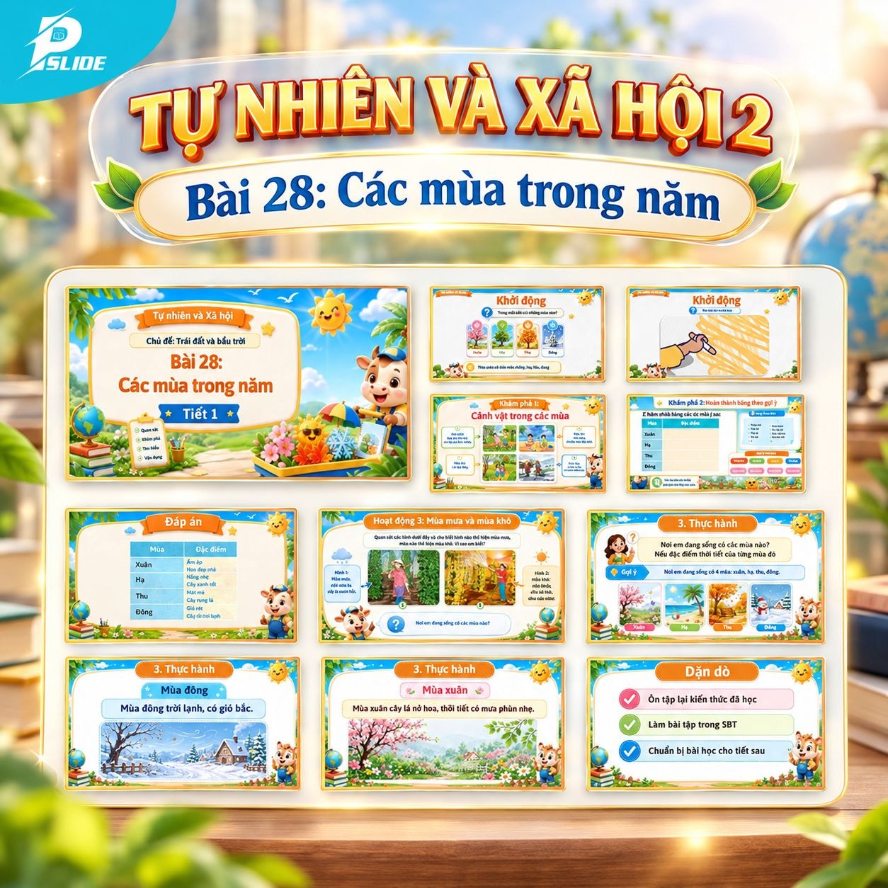 Giáo án Tự nhiên và Xã hội lớp 2 - Bài 28: Các mùa trong năm