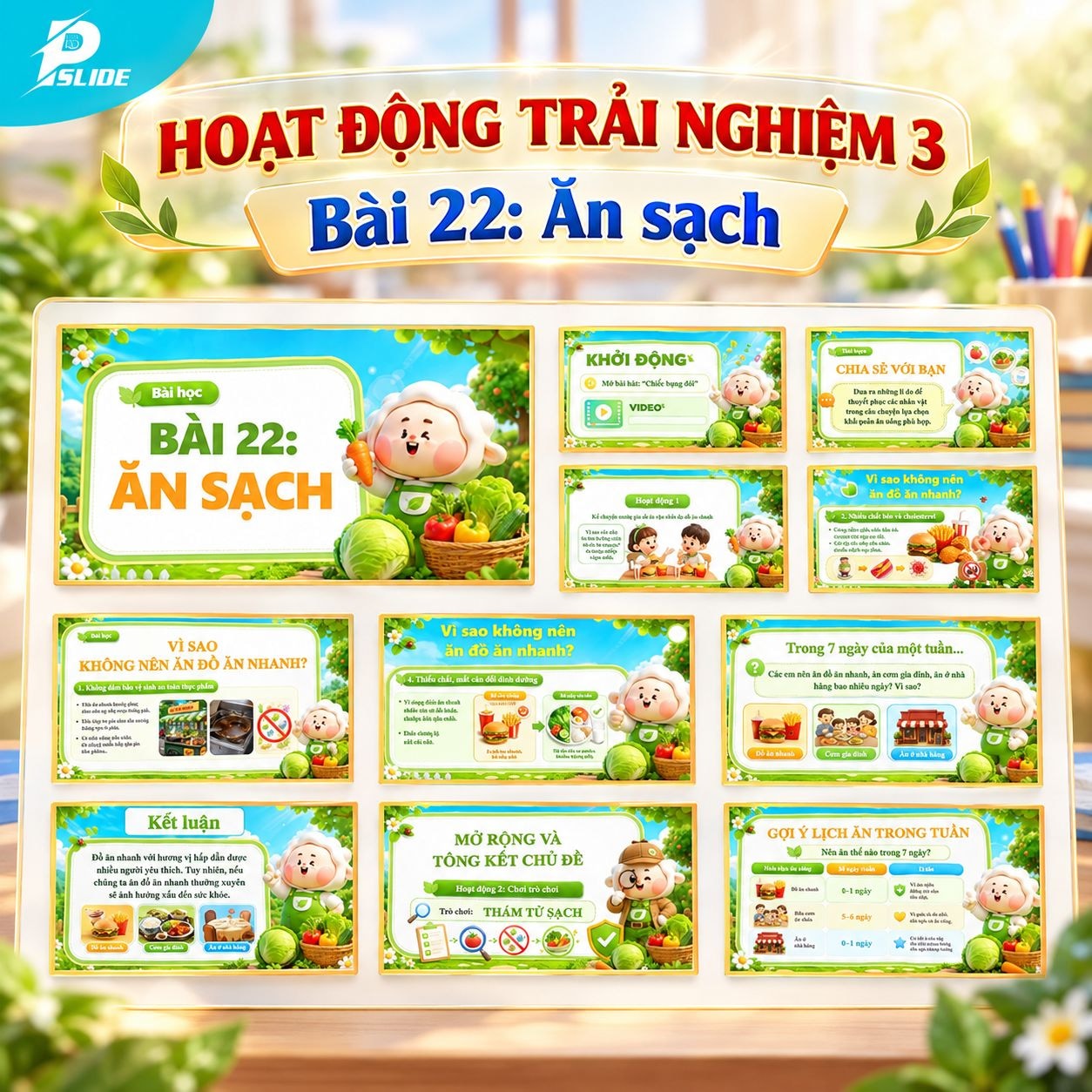 Giáo án Hoạt động trải nghiệm lớp 3 - Bài 22: Ăn sạch