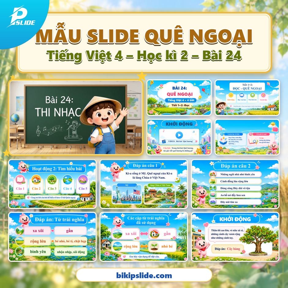Giáo án Tiếng Việt lớp 4 - Kì 2 - Bài 24: Quê ngoại