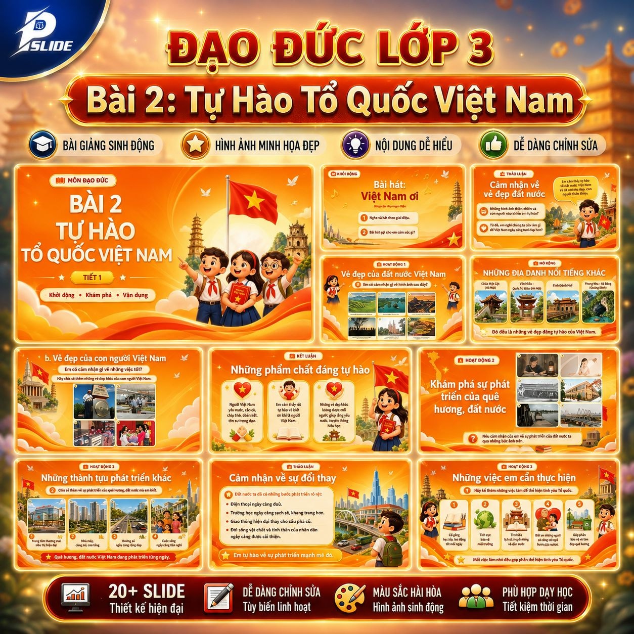 Giáo án Đạo Đức lớp 3 - Bài 2: Tự Hào Tổ Quốc Việt Nam