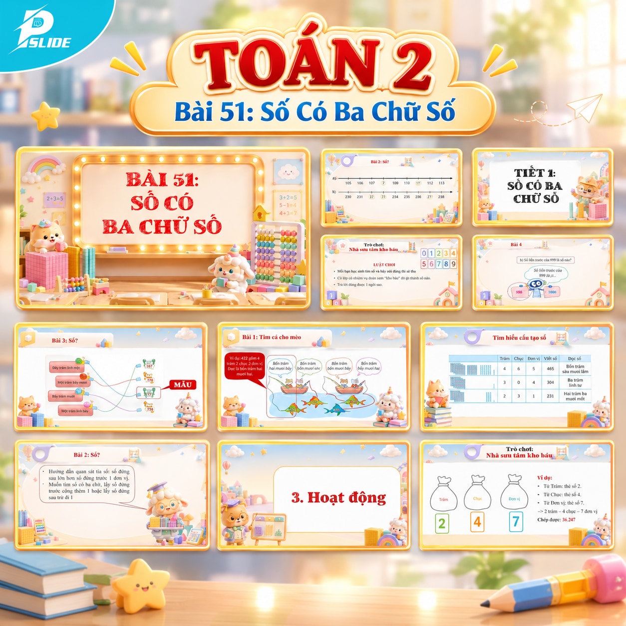 Giáo án Toán lớp 2 - Bài 51: Số Có Ba Chữ Số