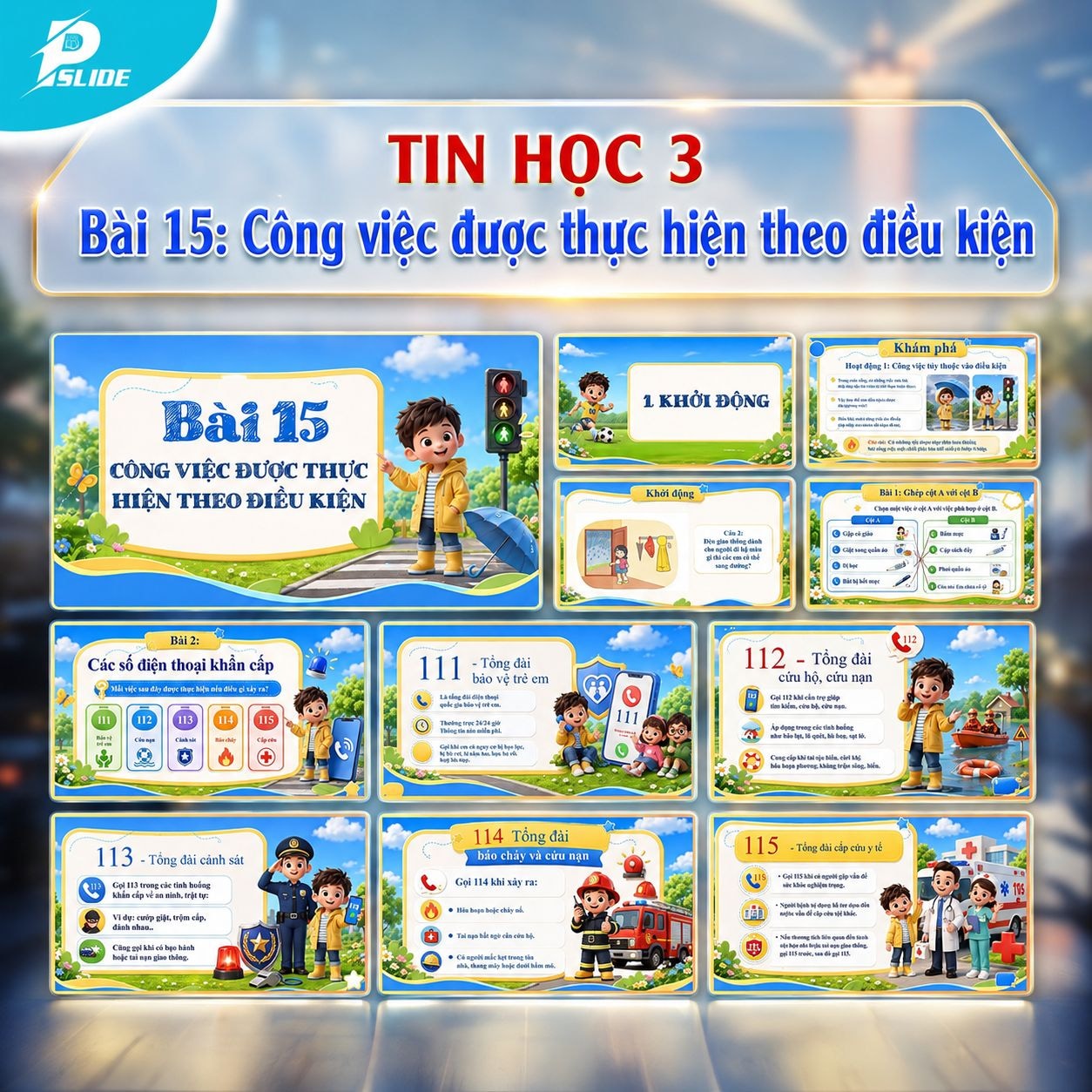 Giáo án Tin học lớp 3 - Bài 15: Công việc được thực hiện theo điều kiện