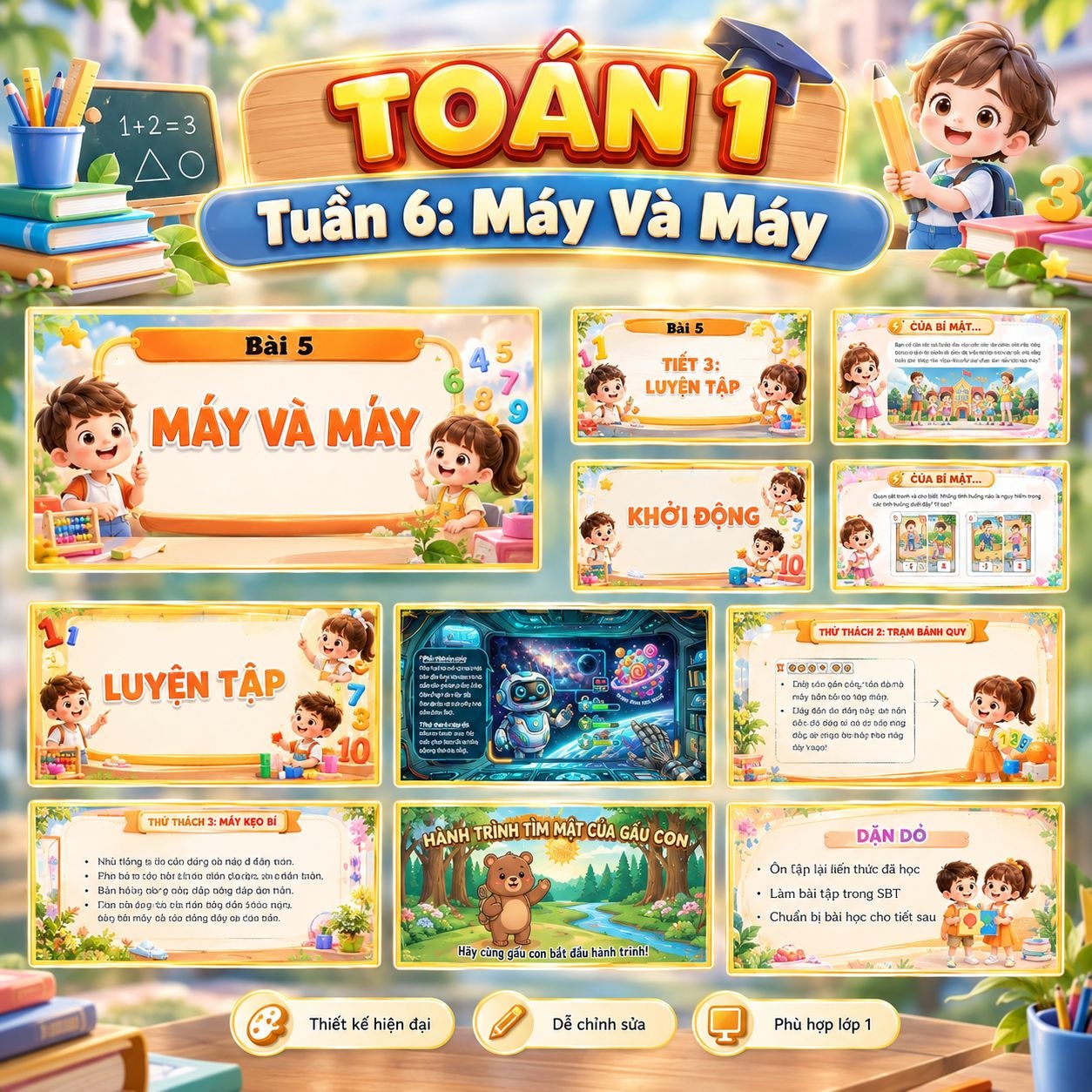 Giáo án Toán lớp 1 - Tuần 6