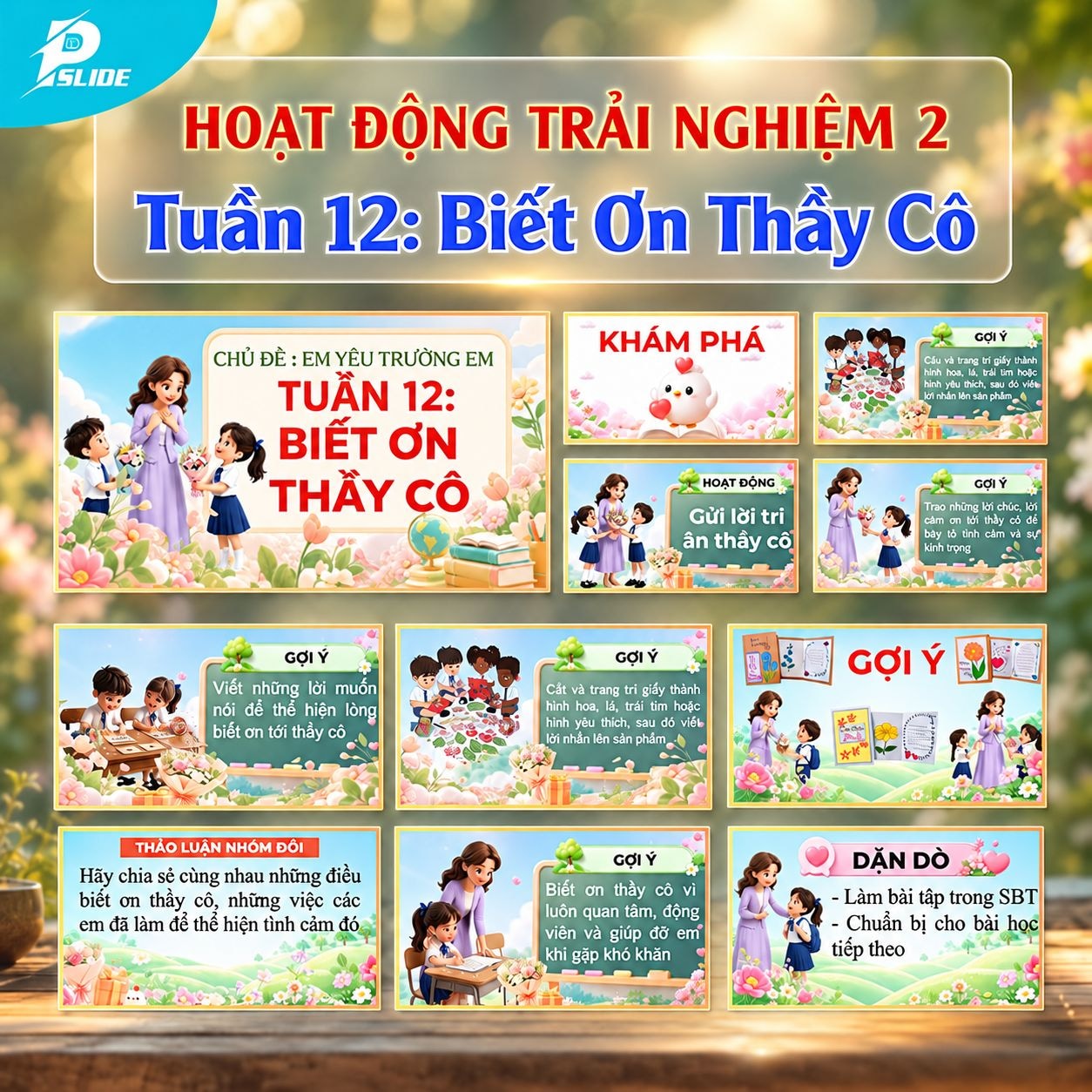 Giáo án Hoạt động trải nghiệm lớp 2 - Tuần 12: Biết Ơn Thầy Cô