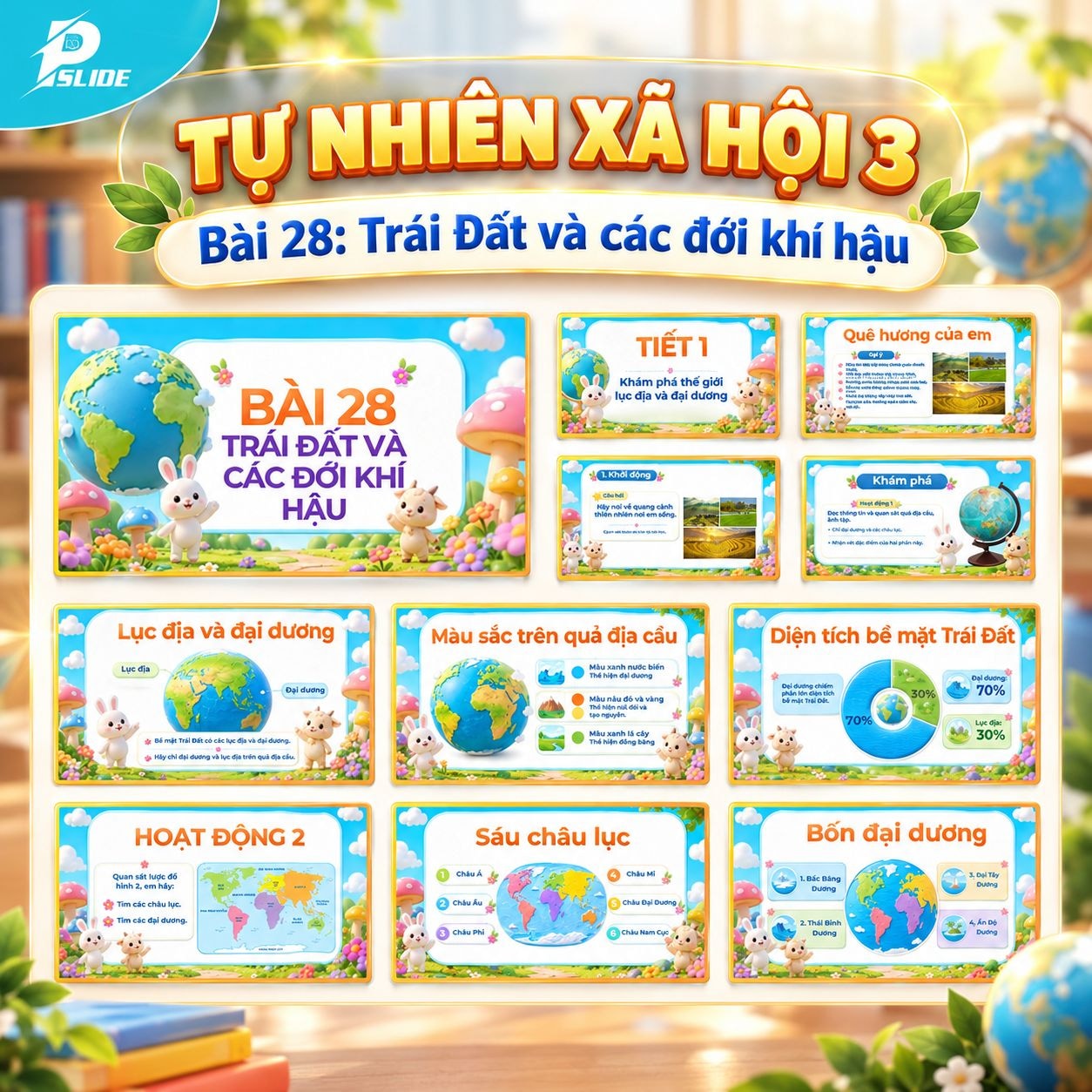 Giáo án Tự nhiên Xã hội lớp 3 - Bài 28: Trái Đất và các đới khí hậu