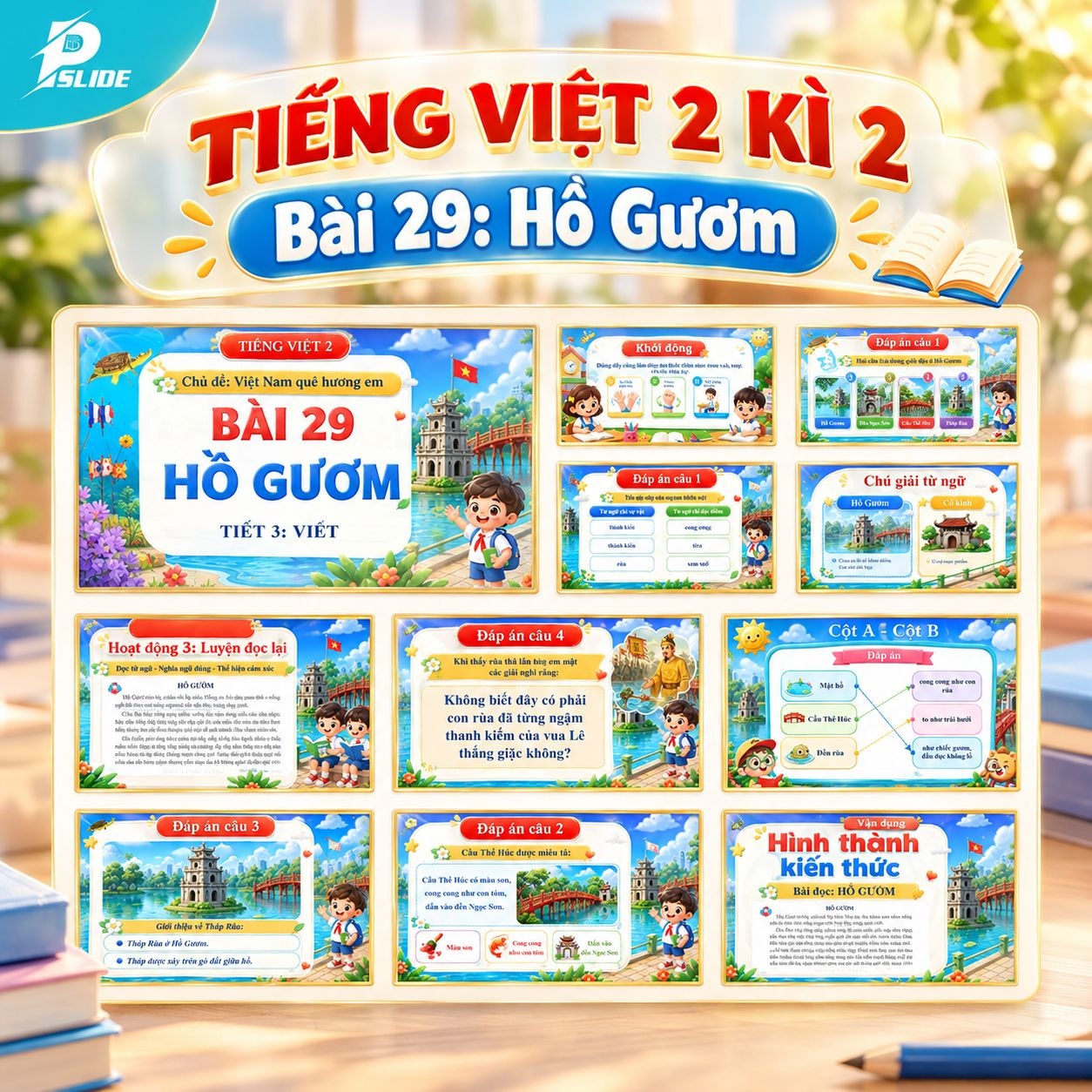 Giáo án Tiếng Việt lớp 2 - Kì 2 - Bài 29: Hồ Gươm