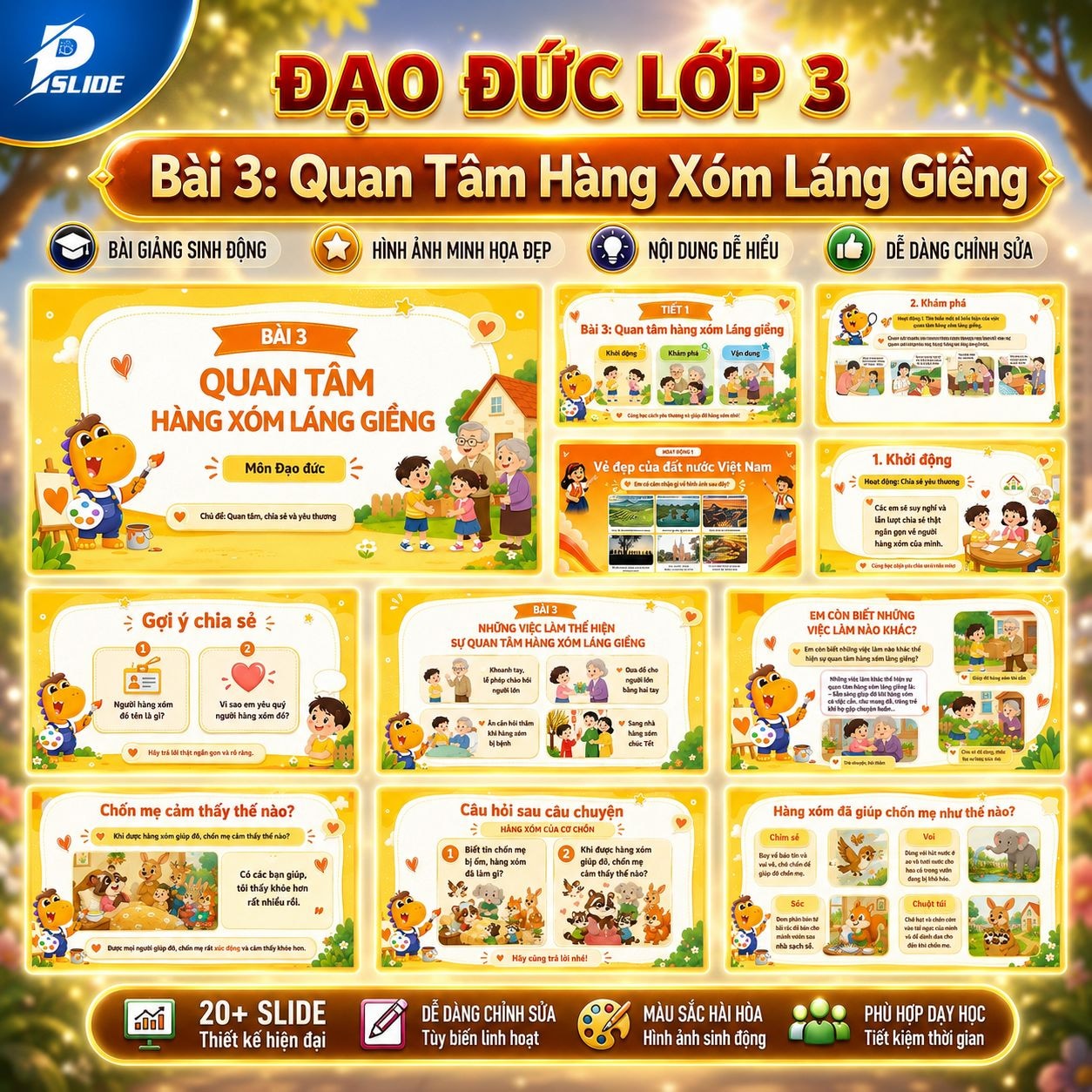 Giáo án Đạo Đức lớp 3 - Bài 3: Quan Tâm Làng Xóm Láng Giềng 