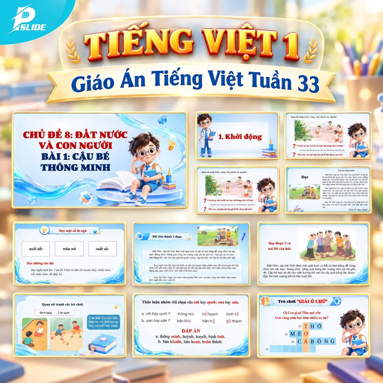 Giáo án Tiếng Việt lớp 1 - Tuần 33