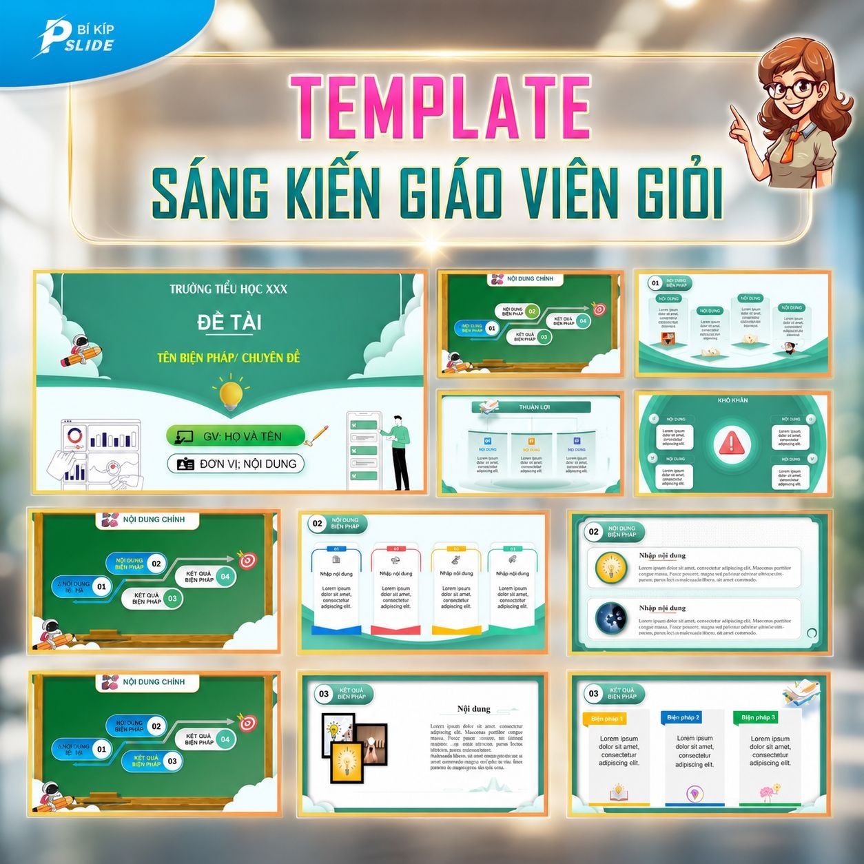 Mẫu Slide Giáo Viên Chủ nhiệm giỏi (P2)