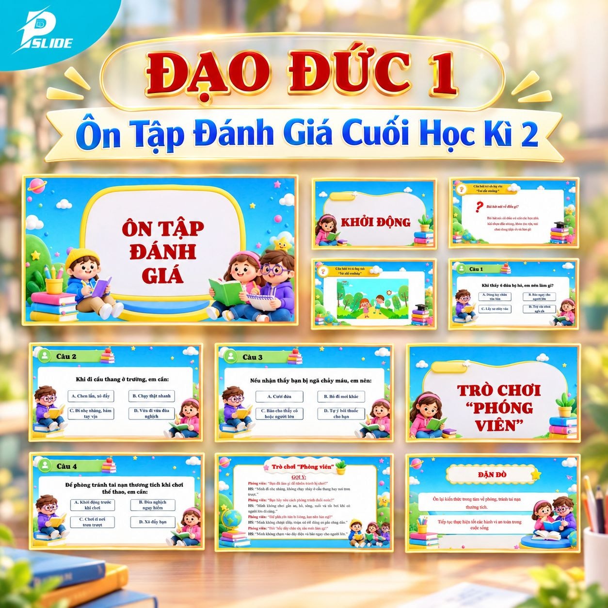 Giáo án Đạo đức lớp 1 - Ôn Tập Đánh Giá Cuối Học Kì 2