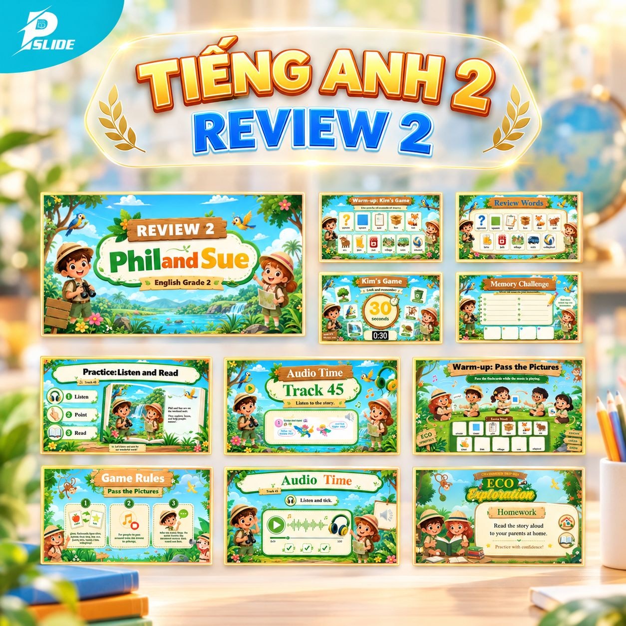 Giáo án Tiếng Anh lớp 2 - REVIEW 2