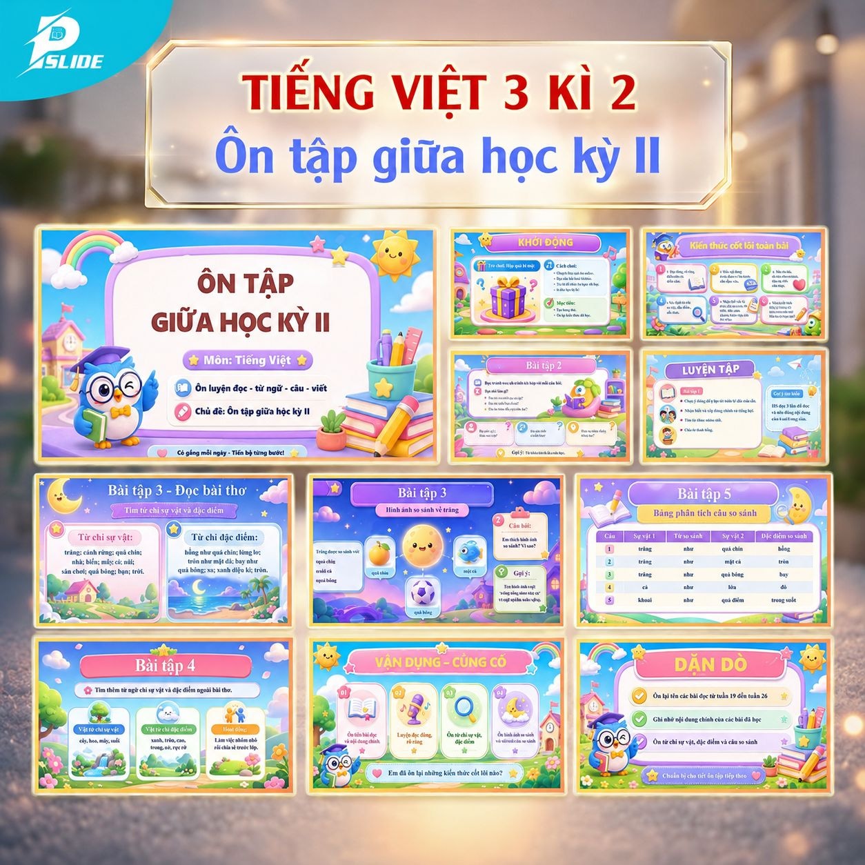 Giáo án Tiếng Việt lớp 3 - Kì 2 - Ôn tập giữa học kỳ II
